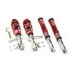 Kit coilover della serie MTS STREET per Audi 80 B3 Berlina (89/8A) 06/86 - 10/91 (Inox)