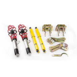 Kit coilover della serie MTS STREET per Volkswagen CADDY III Box Body/MPV (2K/2C) 03/04 - 05/15 (Inox)