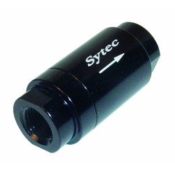 Sytec Motorsport Valvola del carburante unidirezionale con 1/8NPT Femmina - Nero