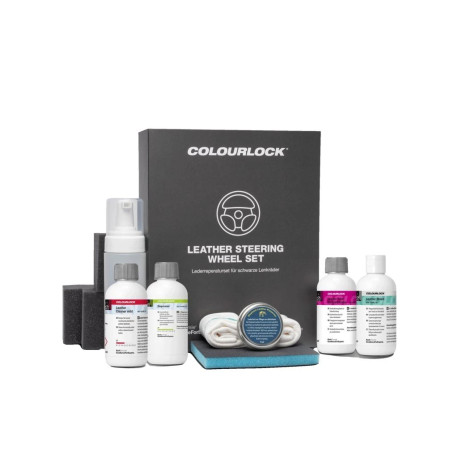 Interni COLOURLOCK Leather Steering Wheel Set - Sada na čistenie a renováciu koženého volantu | race-shop.it