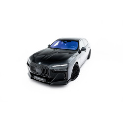 MAXTON DESIGN splitter anteriore per BMW 7 M-Pack / M760e / i7 M-Pack G70, nero lucido, V4