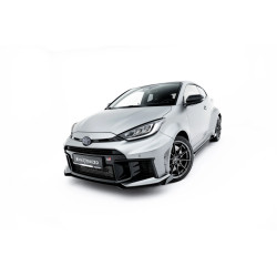 MAXTON DESIGN Street Pro splitter anteriore + alette per Toyota GR Yaris Mk4 Facelift, nero