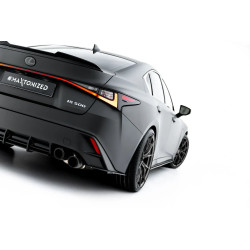 Splitter laterali posteriori Street Pro per Lexus IS 500 Mk3 Facelift 2 (XE30) (nero)