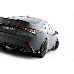 Splitter laterali posteriori Street Pro + flap Lexus IS 500 Mk3 Facelift 2 (XE30) (nero)