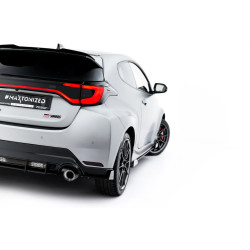 MAXTON DESIGN Street Pro splitter laterali posteriori + alette per Toyota GR Yaris Mk4 Facelift, nero