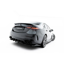 MAXTON DESIGN splitter posteriore per Mercedes-AMG C63 Sedan / Estate W206 / S206 (con barre verticali), nero lucido