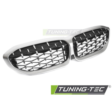 Body kit e accessori visivi Grille for BMW G20 / G21 19-22 (Diamond Silver Matt Chrome) | race-shop.it