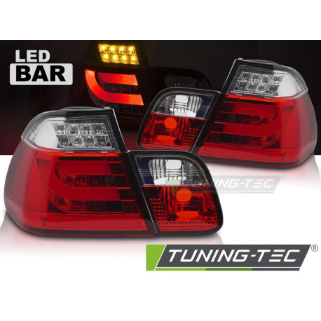 Fari Fari posteriori a LED per BMW E46 98-01 Berlina (Rosso Bianco) | race-shop.it