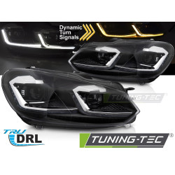 Fari per VW GOLF VI 08-12 (SILVER LINE LED SEQ DRL)