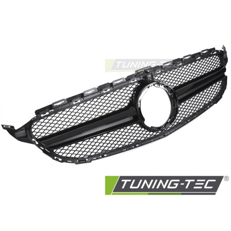 Body kit e accessori visivi Grille with CAMERA HOLE for MERCEDES W205 18-21 / S205 18-21 / C205 18-23 / A205 18-23 (Glossy Black) | race-shop.it