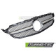 Grille with CAMERA HOLE for MERCEDES W205 18-21 / S205 18-21 / C205 18-23 / A205 18-23 (Black Silver)