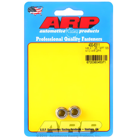 Parti del motore ARP dadi (inox, testa a 12 punte, chiave M10), M8×1.25, V1 | race-shop.it