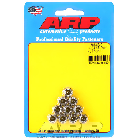 Parti del motore ARP dadi (inox, testa a 12 punte), 1/4-20, V3 | race-shop.it