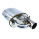 Silenziatori universali con la valvola RACES Centre muffler with exhaust cutout valve SS201 - 63mm (2.50") | race-shop.it