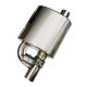 Silenziatori universali con la valvola RACES Centre muffler with exhaust cutout valve SS201 - 63mm (2.50") | race-shop.it
