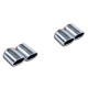 Sistemi di scarico SUPERSPRINT Supersprint Endpipe kit Right + Left 2 exit 90x70 AUDI A4 B9 (Sedan + Avant) 2.0 TFSI 16+ | race-shop.it