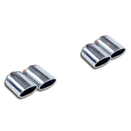 Sistemi di scarico SUPERSPRINT Supersprint Endpipe kit Right + Left 2 exit 90x70 AUDI A4 B9 (Sedan + Avant) 2.0 TFSI 16+ | race-shop.it