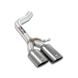 Supersprint Rear pipe Left 100x75 "Gun Metal Grey" (Muffler delete) AUDI A6 C7 4G (Sedan + Avant) 2.0 TFSI 11-12