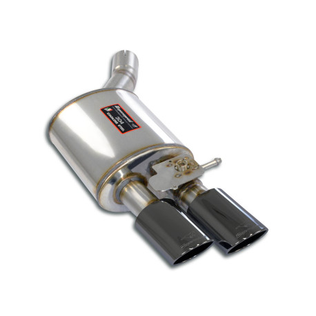Sistemi di scarico SUPERSPRINT Supersprint Rear exhaust Left 100x75 "Gun Metal Grey" with valve AUDI A8 QUATTRO 4.0 TFSI V8 12-13 (with valve) | race-shop.it