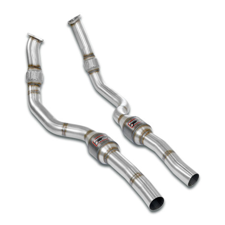 Sistemi di scarico SUPERSPRINT Supersprint Front Metallic catalytic converter Right - Left AUDI RS6 Quattro Avant 4.0 TFSI V8 20+ (with valve) | race-shop.it