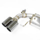 Sistemi di scarico SUPERSPRINT Supersprint Rear exhaust Right "Gun Metal Grey" OO90 - Left OO90 with valve BMW G02 X4 M40i xDrive 17+ (with valve) | race-shop.it