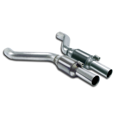 Sistemi di scarico SUPERSPRINT Supersprint Front exhaust with Metallic catalytic converter right + left BMW E36 Compact - All models | race-shop.it