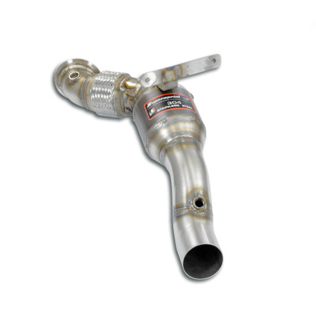 Sistemi di scarico SUPERSPRINT Supersprint Downpipe Left + Metallic catalytic FERRARI F8 Tributo 3.9L V8 Bi-Turbo (models with GPF) 19+ | race-shop.it