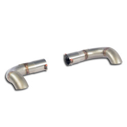 Supersprint Exit pipes kit Right - Left "Stealth" for OEM bumper + diffuser (Turned down) MERCEDES W166 ML 350 3.5i V6 12-14