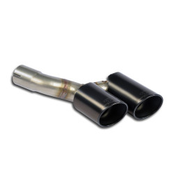 Supersprint Connecting pipe kit Left + "Gun Metal Grey" endpipe OO90 PORSCHE 991 Carrera / Carrera 4 3.4i 12-15