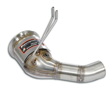 Sistemi di scarico SUPERSPRINT Supersprint Downpipe Left + Metallic catalytic (Deletes GPF) PORSCHE 992 Turbo Coupè 20+ (with valve) | race-shop.it