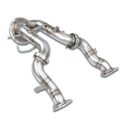Supersprint Downpipe right - left (Replaces catalytic) (Left / Right Hand Drive) PORSCHE MACAN S 3.0L V6 19-21 (with valve)