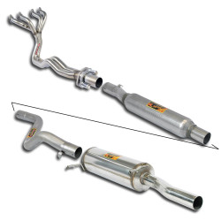 Supersprint Track performance package Ø60 mm "4-2-1"Certified for Classic Exhaust Design VW GOLF I Cabrio 1.6 84-88