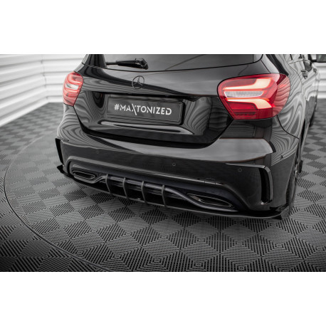 Body kit e accessori visivi Street Pro Rear Side Splitters + Flaps Mercedes-Benz A AMG-Line W176 Facelift | race-shop.it