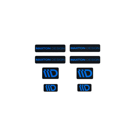 Adesivi 3D Sticker Set Maxton Design (Black and Blue) | race-shop.it