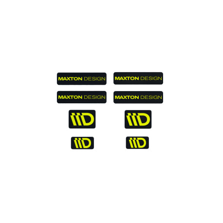 Adesivi 3D Sticker Set Maxton Design (Black and Lime) | race-shop.it