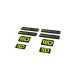 Adesivi 3D Sticker Set Maxton Design (Black and Lime) | race-shop.it