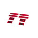Adesivi 3D Sticker Set Maxton Design (Red and Black) | race-shop.it