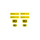 3D Sticker Set Maxton Design (Yellow and Black)
