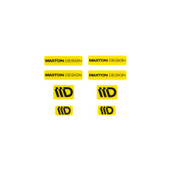 3D Sticker Set Maxton Design (Yellow and Black)