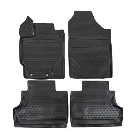 Per modello specifico Rubber floor mats for TOYOTA Yaris 2010-2014 4pcs | race-shop.it