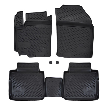 Per modello specifico Rubber floor mats for SUZUKI SX-4 2013-2021 4pcs | race-shop.it