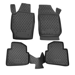 Rubber floor mats for SKODA Roomster 2006-2015 4 pcs