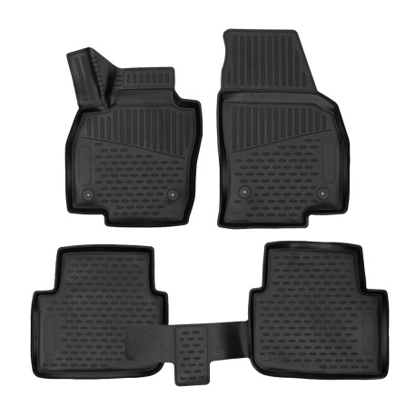 Per modello specifico Rubber floor mats for SKODA Kamiq 2019-up 4 pcs | race-shop.it