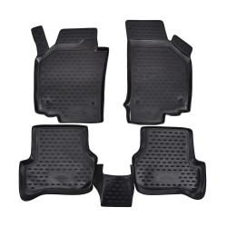 Rubber floor mats for SEAT Leon 2006-2012 4pcs