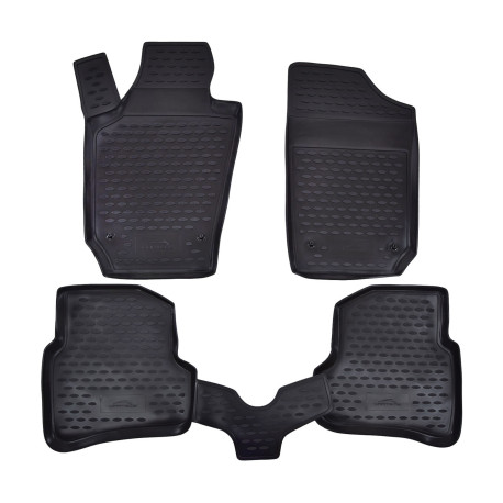 Per modello specifico Rubber floor mats for SEAT Ibiza 2008-2017 4pcs | race-shop.it