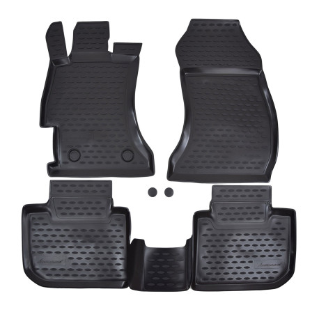 Per modello specifico Rubber floor mats for SUBARU XV 2012-2017 4pcs | race-shop.it