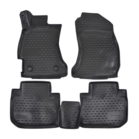 Per modello specifico Rubber floor mats for SUBARU Forester 2013-2018 4pcs | race-shop.it