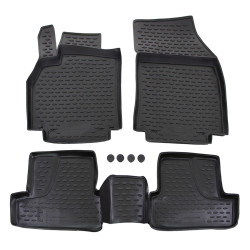 Rubber floor mats for RENAULT Megane III 2010-2015 4pcs