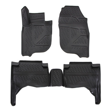 Per modello specifico Rubber floor mats for MITSUBISHI L200 2015-2019 4pc | race-shop.it