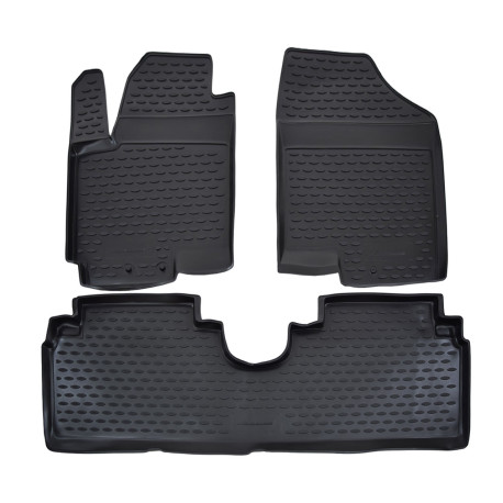 Per modello specifico Rubber floor mats for KIA Venga /Hyundai ix20 2010-2018 3pcs | race-shop.it